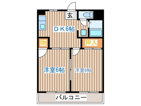 クレシア長町の物件間取画像